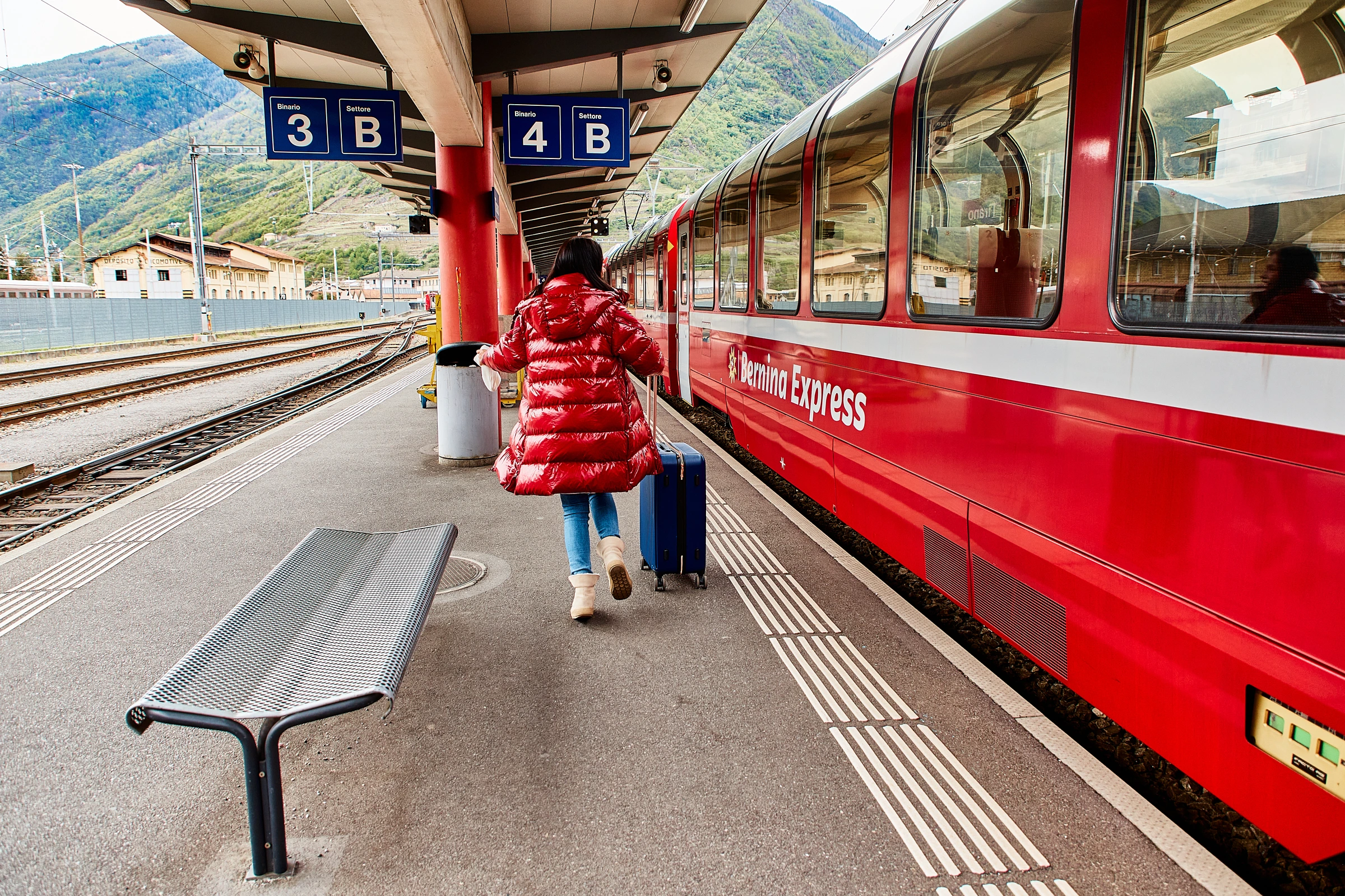 Bernina Express - wsiadamy z walizką
