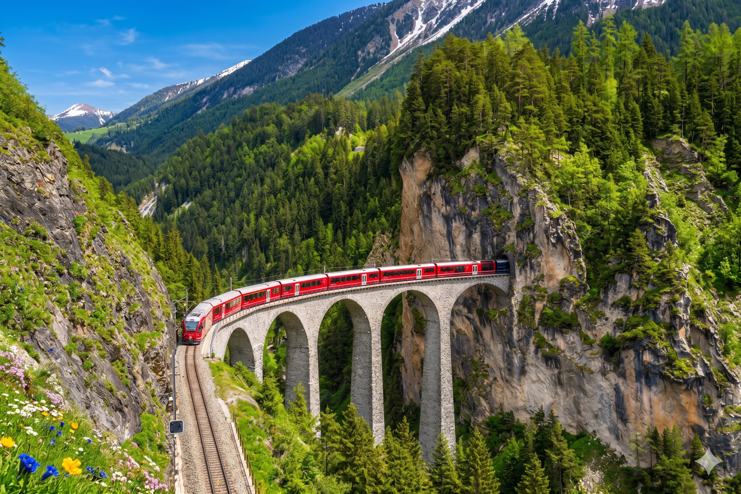 Szwajcaria z przejazdem pociągiem Bernina Express